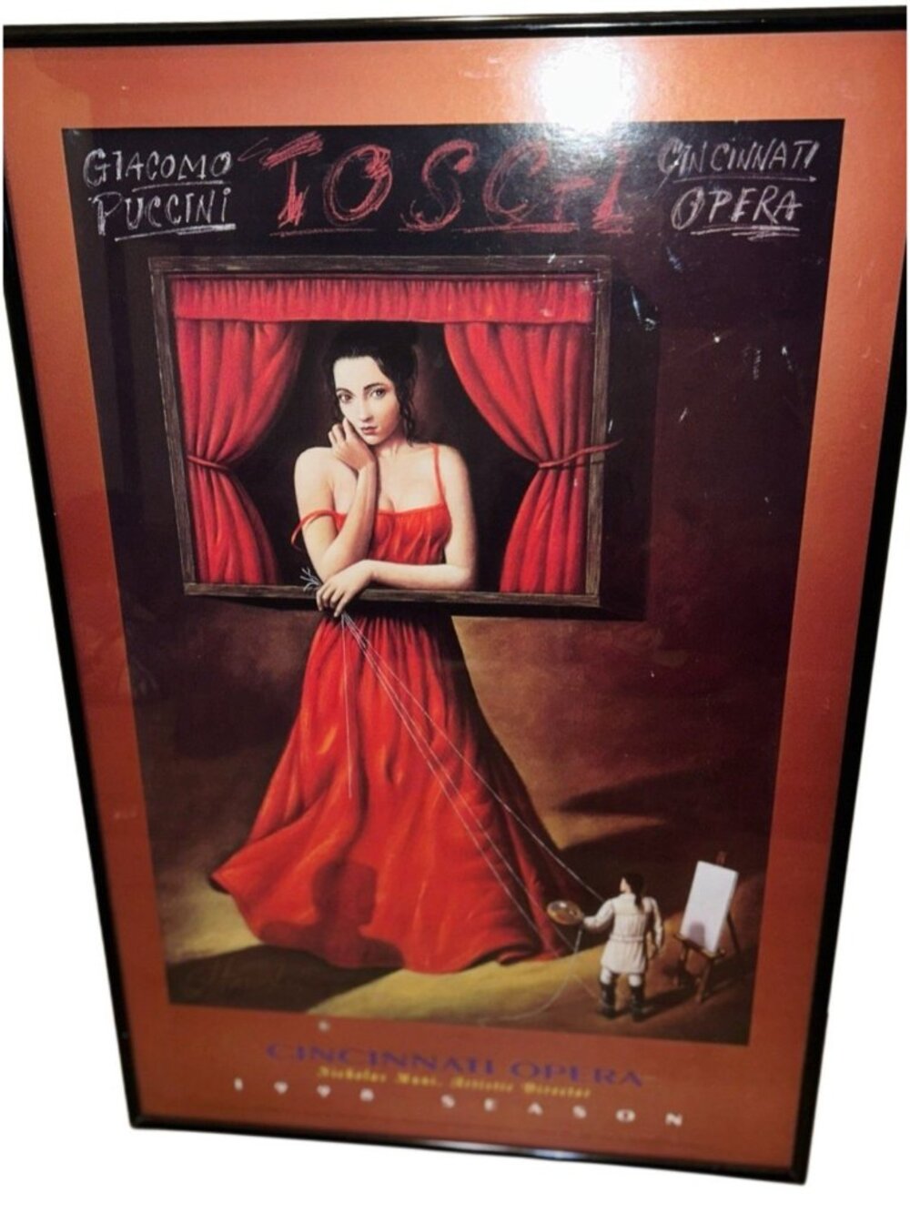 1998 Signed Tosca Gia Como Puccini Cincinnati Opera Print